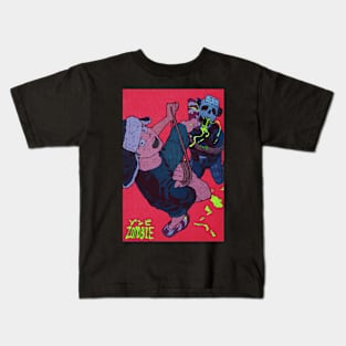 Fighter vs Zombie Kids T-Shirt